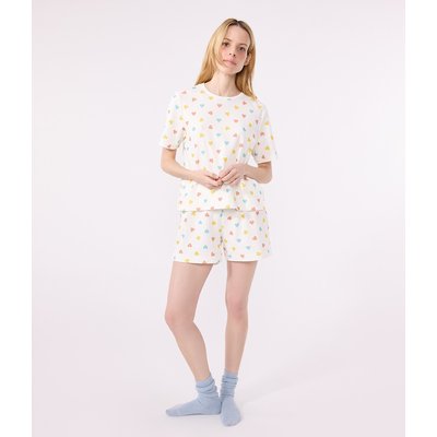 Pyjashort en coton manches courtes PETIT BATEAU