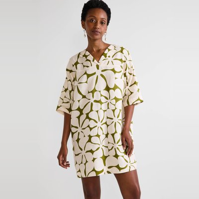 Robe en lin coupe droite 2025