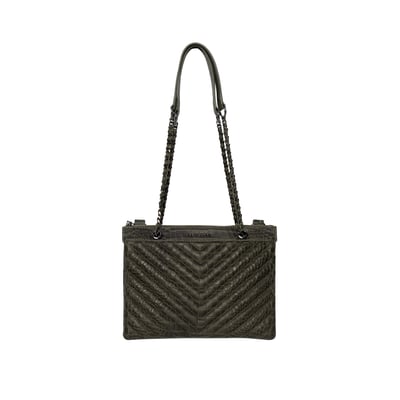 Sac 1440 Reporter cuir effet croco IKKS