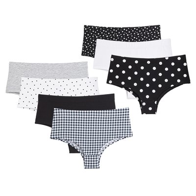Pack of 7 Shorts in Cotton LA REDOUTE COLLECTIONS