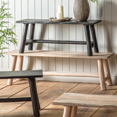 Anantapur Mango Wood Rustic 3 Seater Dining Bench (145cm) SO'HOME