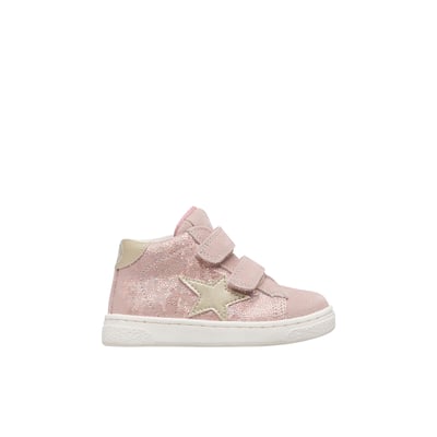 Baskets hautes en cuir et tissu PINN HIGH VL. NATURINO
