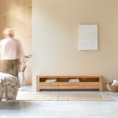 Meuble TV en teck massif 170 cm MINIMALYS TIKAMOON