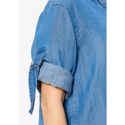 Chemise courte look en denim LOLALIZA