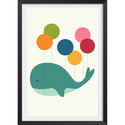 Affiche  baleine ballon HEXOA