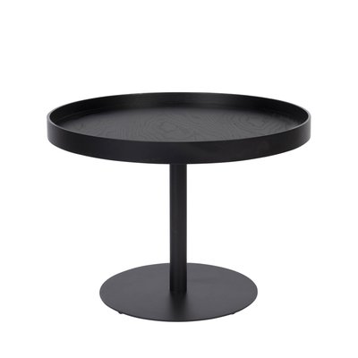 Table d'appoint ronde en bois et métal ø56cm- YURI DRAWER