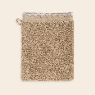 Gant De Toilette en Éponge unie et point feston triangulaire NERYDA MADURA