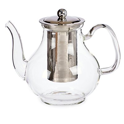 Théière classique en verre transparent avec infuseur WADIGA