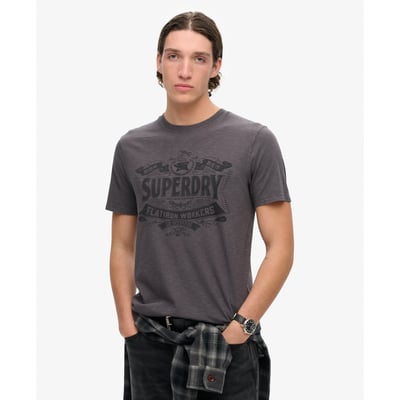 T-shirt à motif Workwear Script SUPERDRY