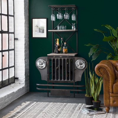 Bar jeep en métal noir  TATA MADE IN MEUBLES 