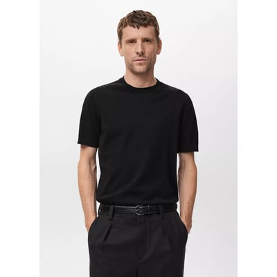 T-shirt maille fine coton MANGO MAN