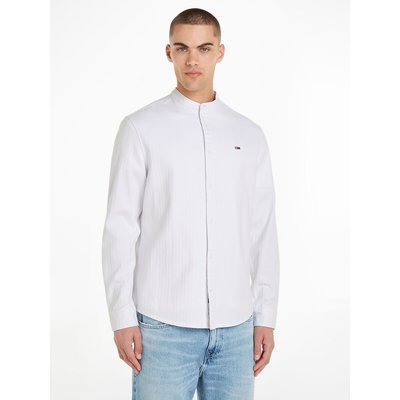 Cotton Mandarin Collar Shirt TOMMY JEANS