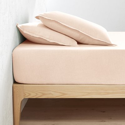 Lenzuolo con angoli lino lavato, balza 30cm, Linot LA REDOUTE INTERIEURS