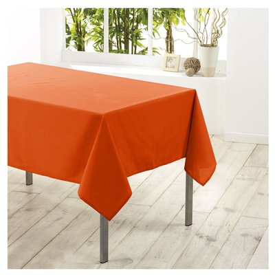 Nappe en polyester Brique 140 x 250 cm DOUCEUR D'INTÉRIEUR