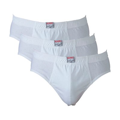Lot de 3 slips Adamo coton  blanc ADAMO