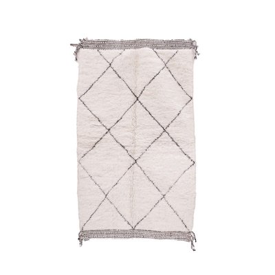 Tapis berbere marocain pure laine beige AFK LIVING