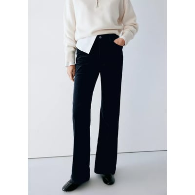 Pantalon flare velours côtelé MANGO