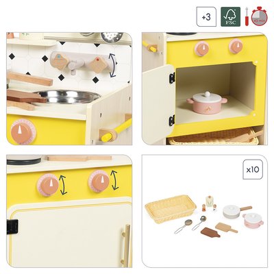 Cuisiniere sur pieds Mamie Soleil JANOD