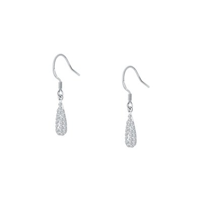 Boucles d'oreilles en argent 925 et cristal CLEOR