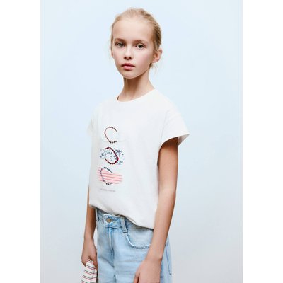 T-shirt brodé imprimé MANGO KIDS