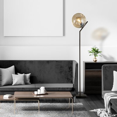 Hammered Glass Floor Lamp SO'HOME