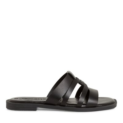 Mules plates en cuir, fabriquées en Europe TAMARIS