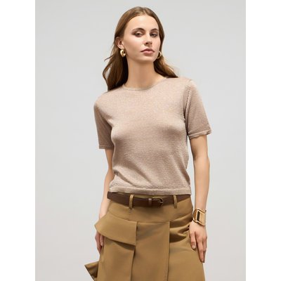 T-shirt en maille fine réalisée en FIL mélangé viscose OLTRE