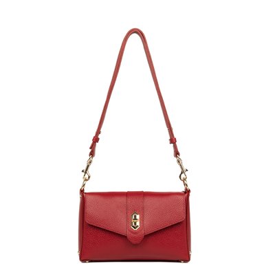 Sac à main à bandoulière en cuir Foulonné double LANCASTER