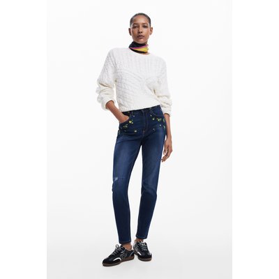 Jean fleuri femme La Redoute