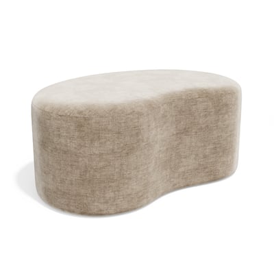Pouf 80cm en  velours DUNE SIA HOME