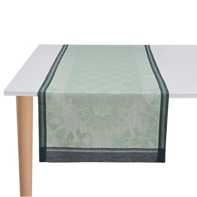 Chemin de table en Lin, JARDIN D'ORIENT LE JACQUARD FRANCAIS