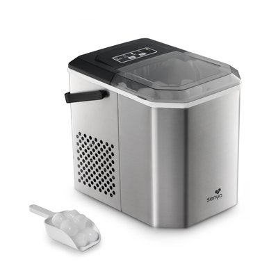 Machine à glaçons électrique portable – Glaçons en 6 min pour apéros et cocktails – 12Kg/24h – Réservoir 1,3 L SENYA