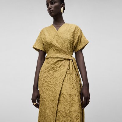 Robe midi croisée ADOLFO DOMINGUEZ