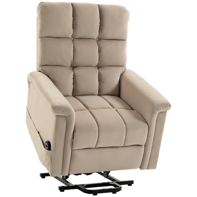 Fauteuil releveur électrique Velours (100 % HOMCOM