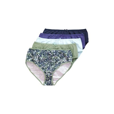 Culottes midi, lot de 5, fleurs/uni ULLA POPKEN