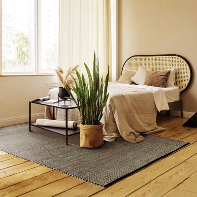 Tapis tissé en jute et coton  et THE DECO FACTORY