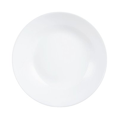 Assiette creuse  Diwali Blanc - Luminarc - verre opale extra résistant LUMINARC