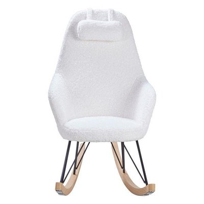 Rocking-chair scandinave tissu  Evy ZAGO