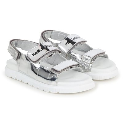 Sandales avec bande auto-agrippante KARL LAGERFELD KIDS