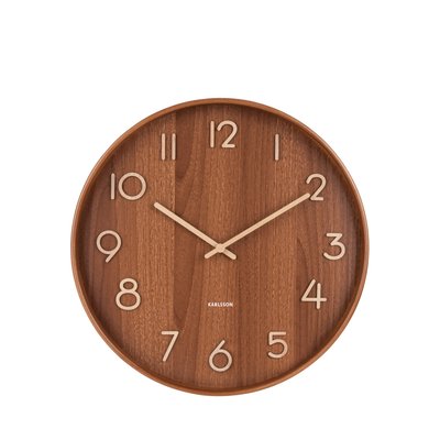 Horloge murale ronde en bois ø40cm  - PURE KARLSSON