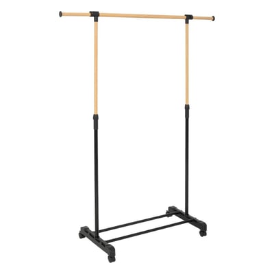 Portant à Vêtements Extensible Effet Bois ATMOSPHERA