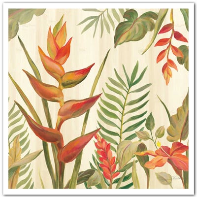 Affiche Oiseaux du paradis en aquarelle HEXOA