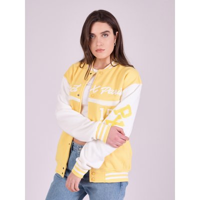 Veste Teddy style universitaire avec logo PROJECT X