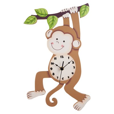 Horloge Enfant Déco SingeSUNNY SAFARI TEAMSON KIDS