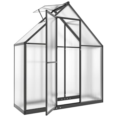 Serre Aluminium Noir OUTSUNNY