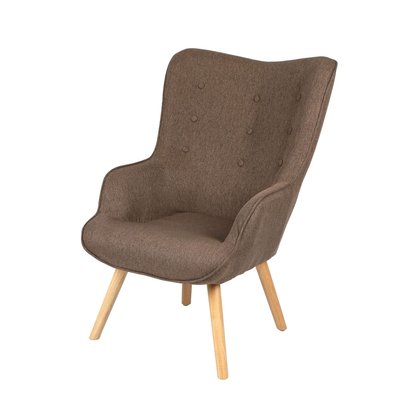 Fauteuil Noor avec pieds en bois TOILINUX