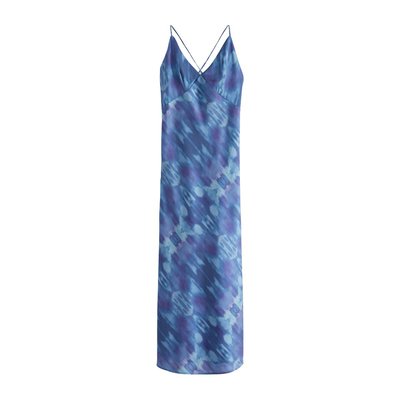 Robe en satin à bretelles effet tie-dye NEXT
