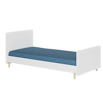 Pack lit enfant avec pieds et matelas Bois massif  LILOW AKITEN RETAIL