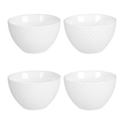 Coffret de 4 coupelles Snow white 11,5 cm TABLE PASSION