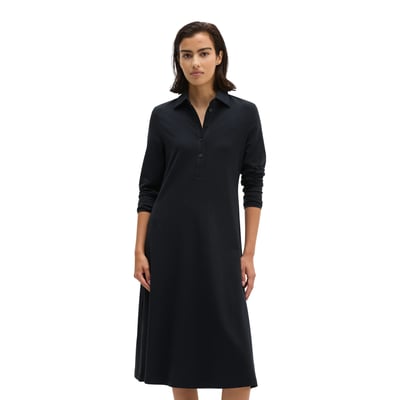 Robe chemise évasée en jersey simple avec finition  paper MARC O'POLO